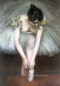  pie Pintura al %C3%B3leo - Antes del ballet 1896 bailarina de ballet Carrier Belleuse Pierre